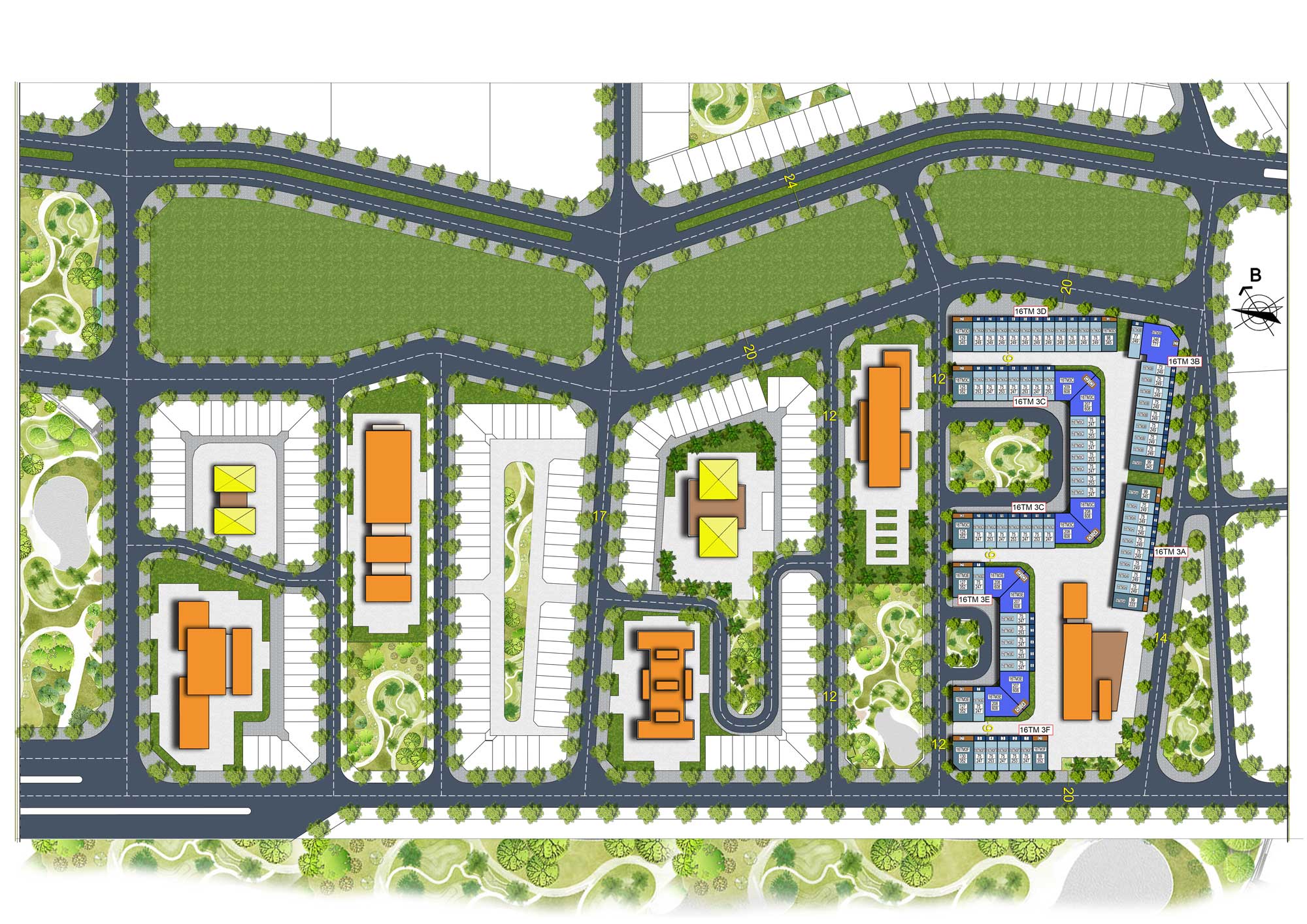 Mặt bằng tổng thể giai đoạn 2 dự án The Manor Central Park