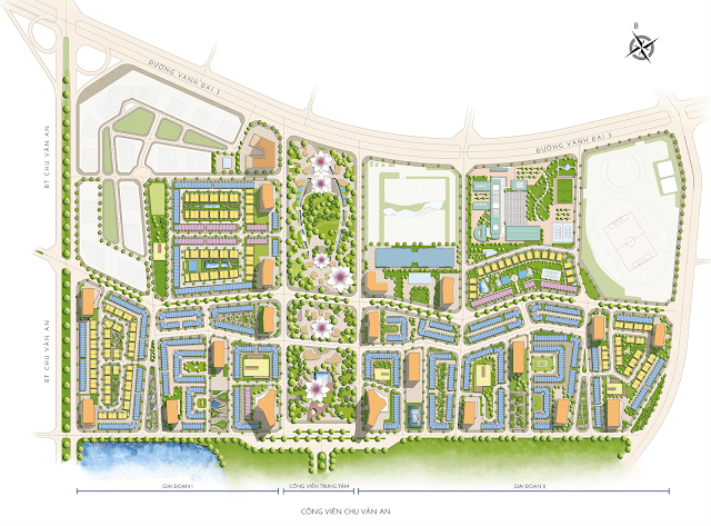 Mặt bằng tổng thể dự án The Manor Central Park