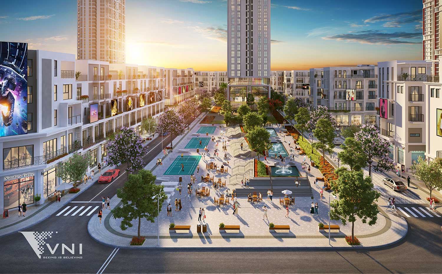 Phối cảnh Quảng trường Châu Âu (Chữ U nhỏ)