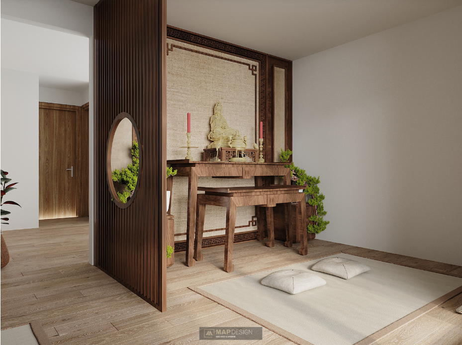 Vị Trí Lý Tưởng Cho Phòng Thờ Nhà Ống 2 Tầng